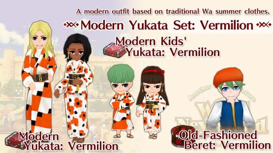 WorldNeverland: Elnea Kingdom - Modern Yukata Set: Vermilion gameplay screenshot