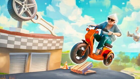 Stunt Granny gameplay screenshot