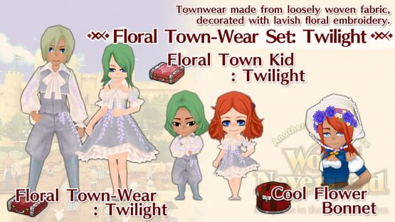 WorldNeverland: Elnea Kingdom - Floral Town-Wear Set: Twilight gameplay screenshot