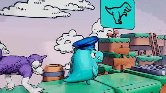 Dino Running from a Furry: Gamesforfarm official artwork 2