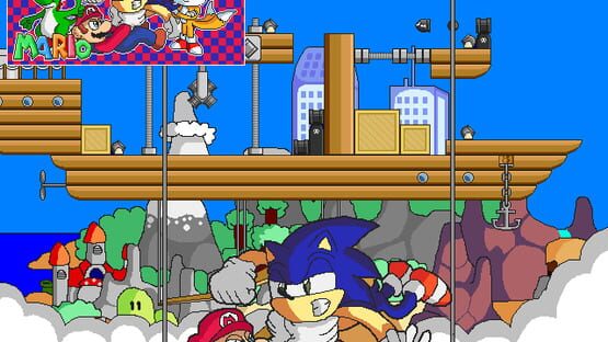 Sonic and Mario gameplay screenshot