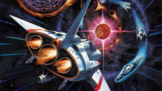 Gyruss gameplay screenshot