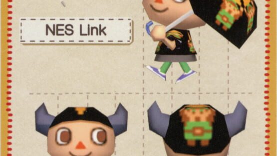 Animal Crossing-e: PR - Design Card: NES Link gameplay screenshot