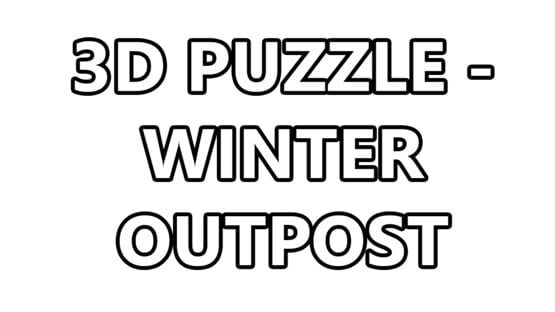 3D Puzzle: Winter Outpost official artwork 2