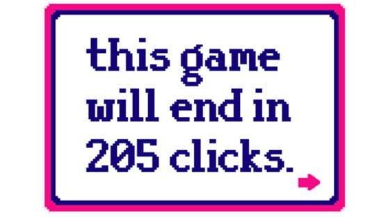 This Game Will End In 205 Clicks. official artwork 1