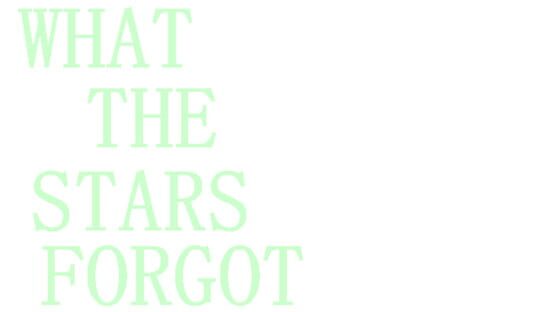 What the Stars Forgot official artwork 2