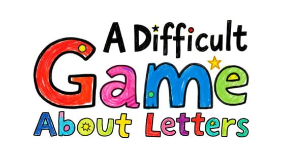A Difficult Game About Letters official artwork 2