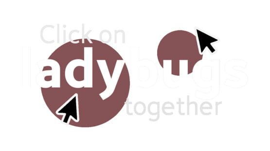 Click On Ladybugs Together gameplay screenshot