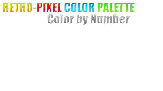 Retro-Pixel Color Palette: Color by Number official artwork 2