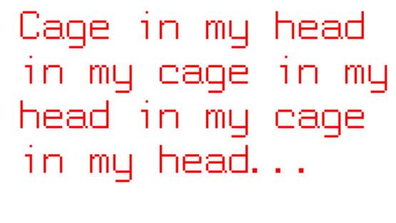Cage in My Head in My Cage in My Head in My official artwork 2
