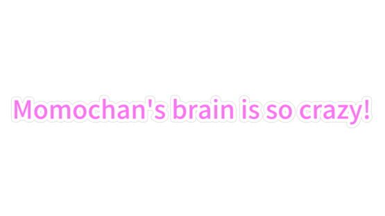 Momochan's Brain is So Crazy! official artwork 2