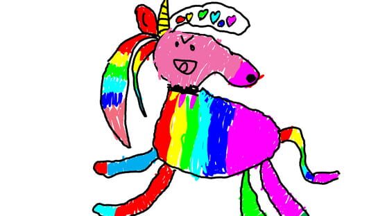 Rainbow Unicorn Dash official artwork 1