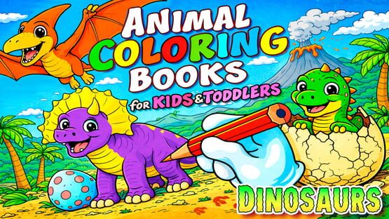 Animal Coloring Books for Kids & Toddlers: Dinosaurs official artwork 1