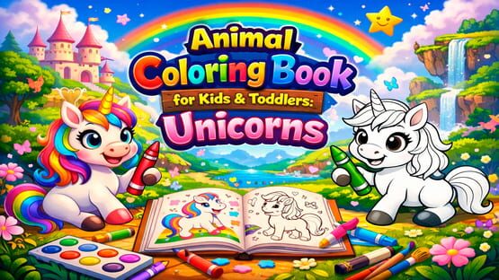 Animal Coloring Book for Kids & Toddlers: Unicorns - Artwork 1
