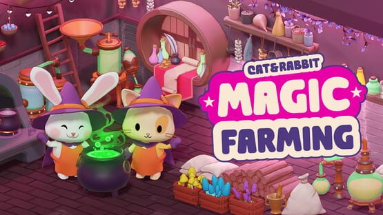 Cat & Rabbit Magic Farming - Artwork 1