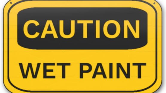 Caution Wet Paint official artwork 1