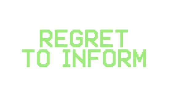 Regret to Inform official artwork 1