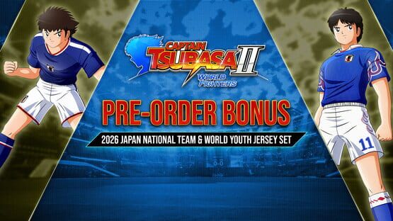 Captain Tsubasa II: World Fighters - 2026 Japan National Team & World Youth Jersey Set official artwork 1