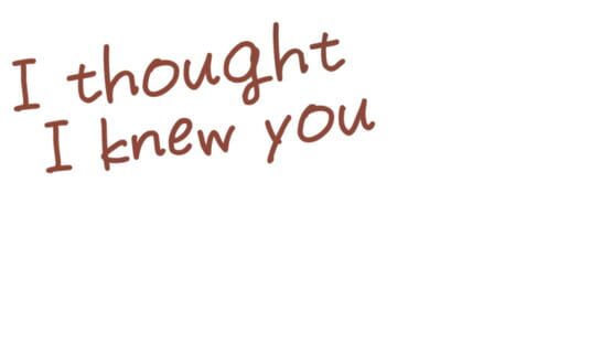 I Thought I Knew You official artwork 3