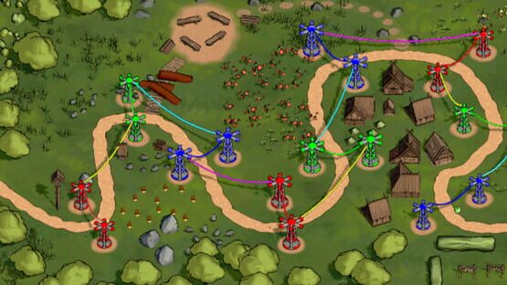 Rainbow Tower Defense gameplay screenshot