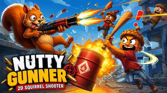 Nutty Gunner: 2D Squirrel Shooter - Artwork 1