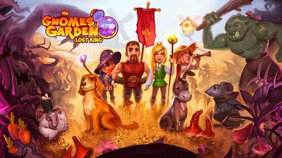 Gnomes Garden Lost King backdrop