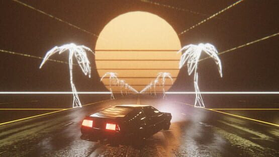 Vaporwave Drift gameplay screenshot