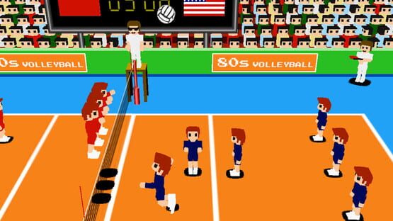 80s Volleyball backdrop