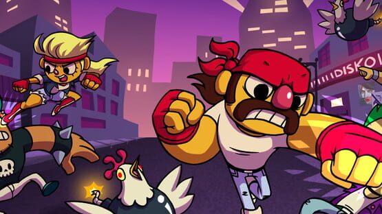 Big Action Mega Fight! backdrop