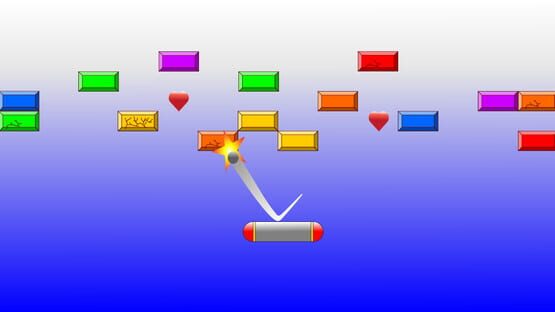 Brick Breaker Heart Collector gameplay screenshot