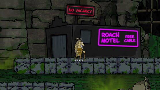 Charlie the Roach backdrop
