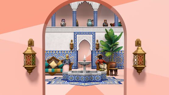 The Sims 4: Courtyard Oasis Kit gameplay screenshot