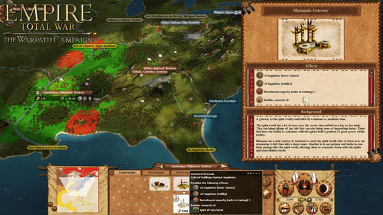 Empire: Total War - The Warpath Campaign Screenshot