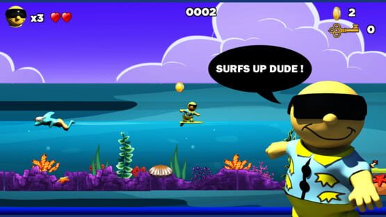 Surfin' Sam: Attack of the Aqualites screenshot 2