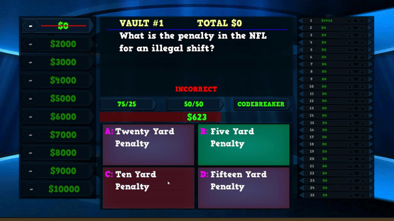 Trivia Vault Football Trivia Screenshot