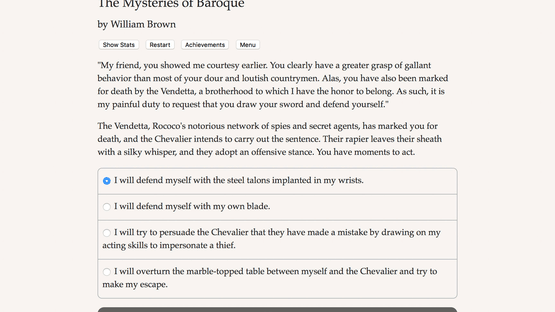 The Mysteries of Baroque Screenshot