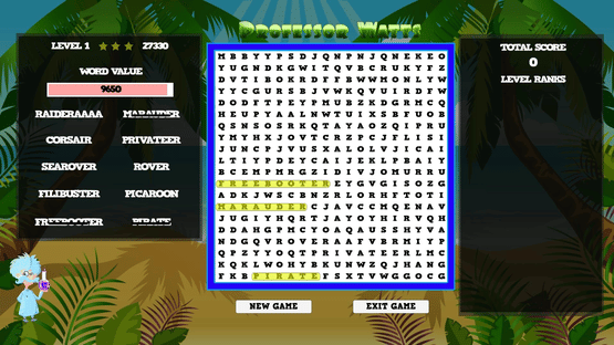 Professor Watts Word Search: Pirates Life Screenshot