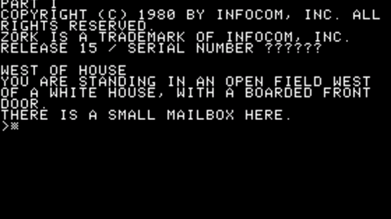 Zork Screenshot