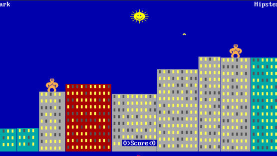 Qbasic Gorillas Screenshot