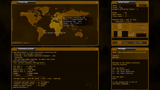 Hacker Evolution Screenshot