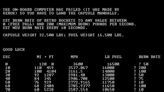 Lunar Lander screenshot 1