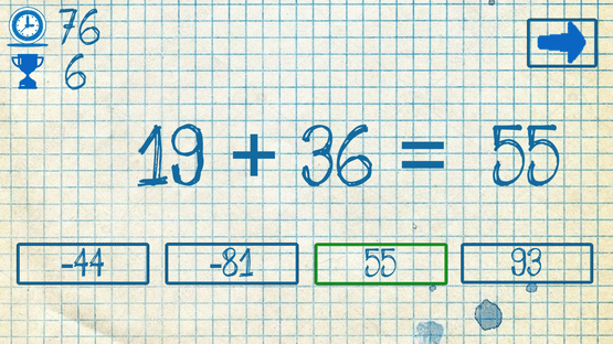 The young mathematician: Easy difficulty Screenshot