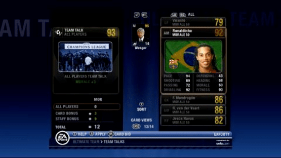 UEFA Champions League 2006–2007 Screenshot