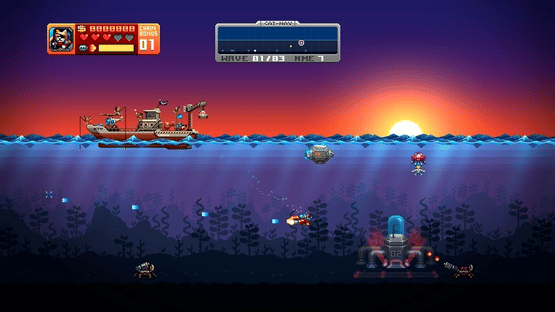 Aqua Kitty: Milk Mine Defender Screenshot