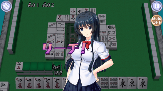 Mahjong Pretty Girls Battle: School Girls Edition Screenshot