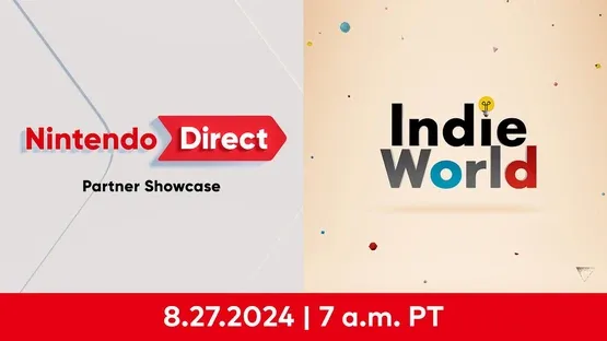 Image de couverture Nintendo Direct: Partner Showcase + Indie World Showcase - 8.27.2024
