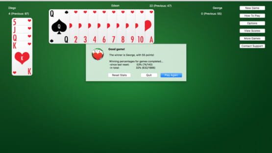 Hearts Cards screenshot