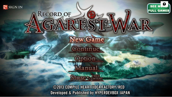 Record of Agarest War Screenshot