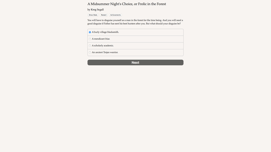 A Midsummer Night's Choice Screenshot