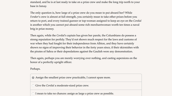 Choice of Broadsides: HMS Foraker Screenshot